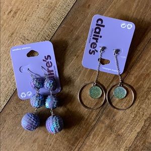Bundle of dangly earrings NWT